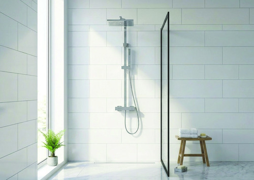 Colonne de douche thermostatique extensible corps froid